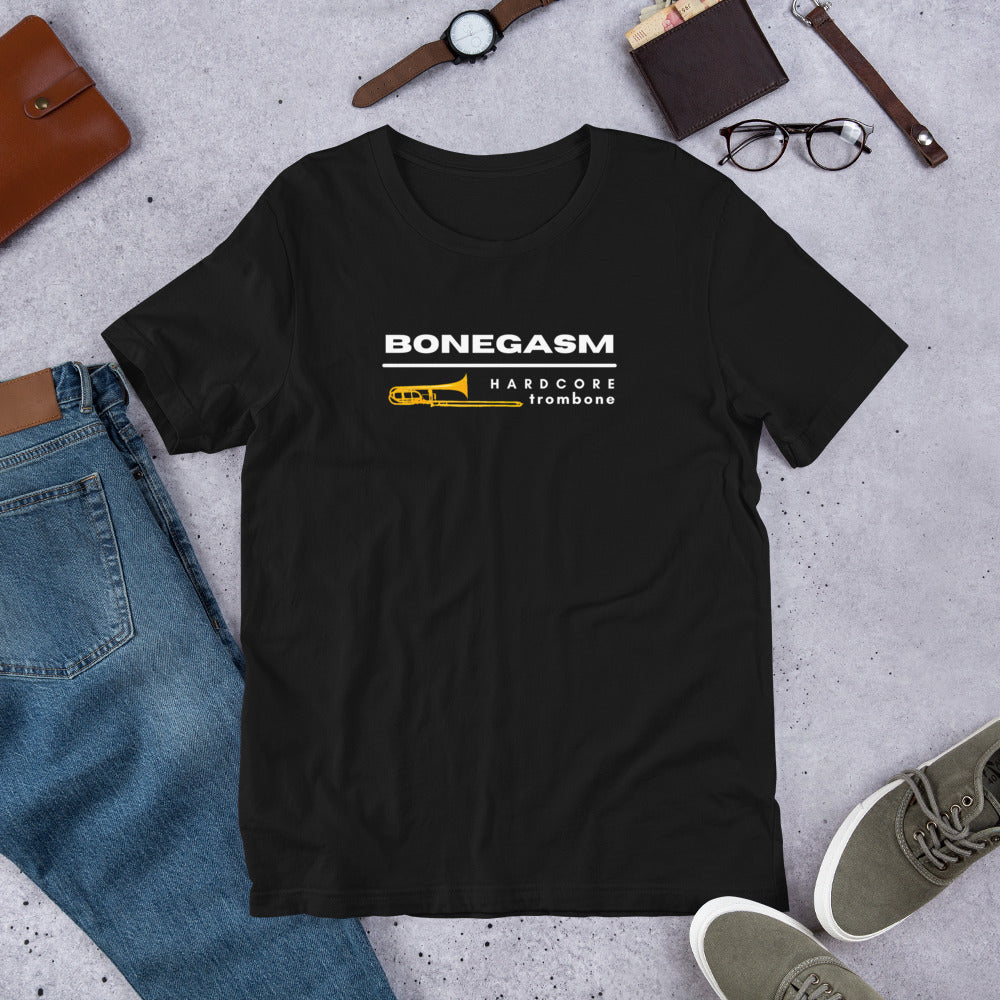 Bonegasm Short-Sleeve T-Shirt with Large White Logo